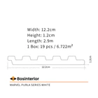 Curtain Wall Panel Featherlite Gaia Marvel Purla Series White 3