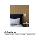 Dinding WPC Wood Panel Atwood Curvy Series Tan Wood WP 22 2