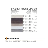 Tirai Blind Merk Sharppoint Type SP.Z.BO-Mirage Semi Black Out Zebra Blinds