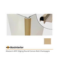 Aksesoris WPC Edging Round Convex Matt Champagne Type PL04