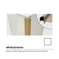 Aksesoris WPC Edging Round Convex Painting White Type PL04