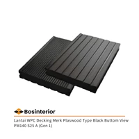 Lantai WPC Decking Merk Plaswood Type Black Buttom View PW140 S25 A (Gen 1)