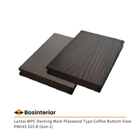 Lantai WPC Decking Merk Plaswood Type Coffee Buttom View PW145 S25 B (Gen 1)