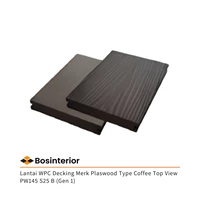 Lantai WPC Decking Merk Plaswood Type Coffee Top View PW145 S25 B (Gen 1)