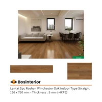 Lantai Spc Roshan Type Straight & Herringbone Winchester Oak 150 x 750 mm - Thickness : 5 mm (+IXPE)