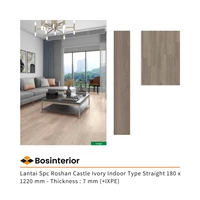 Lantai Spc Roshan Castle Ivory Indoor Type Straight 180 x 1220 mm - Thickness : 7 mm (+IXPE)
