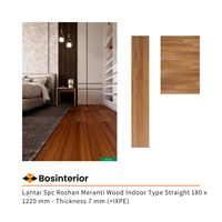 Lantai Spc Roshan Meranti Wood Indoor Type Straight 180 x 1220 mm - Thickness 7 mm (+IXPE)