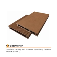 Lantai WPC Decking Merk Plaswood Type Cherry Top View PW150 K25 (Gen 1)