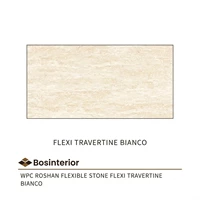 Panel Dinding Roshan Flexible Stone Flexi Travertine Bianco (/m2)