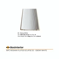 Dinding WPC Roshan Fluted Eclipse Series Ebony White 28KG Indoor/Box
